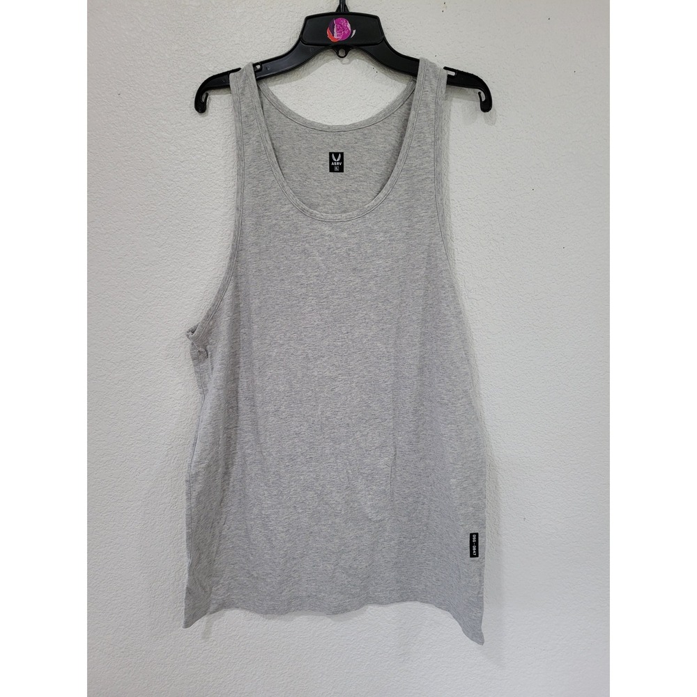 ASRV Mens Tank Top Heather Grey Athletic Training Gym Shirt XL #22